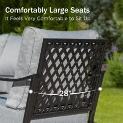 Phi Villa 5-Seater Outdoor Steel & Rattan Dark Color Sofa Set With Coffee Table 25 Phi Villa 5-Seater Outdoor Steel & Rattan Dark Color Sofa Set With Coffee Table -Phi Villa phi villa outdoor steel rattan dark gray sofa14 ec17590b 7478 4fe4 8d15 3c87972fdf74