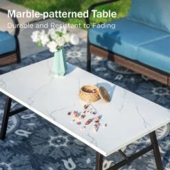 Phi Villa 4-Seater Outdoor Steel & Rattan Dark Color Sofa Set With Coffee Table 27 Phi Villa 4-Seater Outdoor Steel & Rattan Dark Color Sofa Set With Coffee Table -Phi Villa phi villa outdoor steel rattan peacock blue sofa07