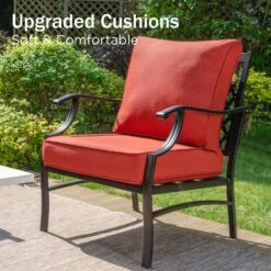 Phi Villa 9-Seater Outdoor Steel Conversation Sofa Sets With Leather Grain Fire Pit Table -Phi Villa phi villa outdoor steel conversation sofa set02 868ced00 e485 488a adbf 9299869e7c46
