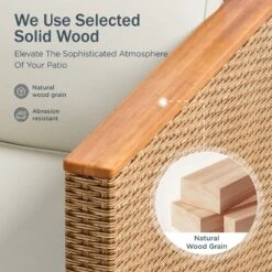 Phi Villa Patio 3-Piece All Weather Wicker Sofa -Phi Villa phi villa patio 3 piece all weather wicker sofa05