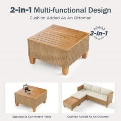 Phi Villa Patio 3-Piece All Weather Wicker Sofa -Phi Villa phi villa patio 3 piece all weather wicker sofa07