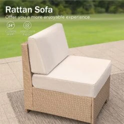 Phi Villa Outdoor Classic Garden Modular Wicker Deep Sofa Set With Coffee Table -Phi Villa phi villa patio furniture outdoor wicker deep sofa02 150e2f6b 2c6e 4cc8 a5b2 6b9ebd8e11d1