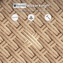 Phi Villa Outdoor Classic Garden Modular Wicker Deep Sofa Set With Coffee Table -Phi Villa phi villa patio furniture outdoor wicker deep sofa06