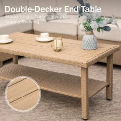 Phi Villa Outdoor Classic Garden Modular Wicker Deep Sofa Set With Coffee Table -Phi Villa phi villa patio furniture outdoor wicker deep sofa09