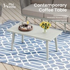 Phi Villa Patio Modern Metal And Rope Rattan Conversation Sofa Set With Coffee Table -Phi Villa phi villa patio modern rope rattan conversation sofa set with coffee table7