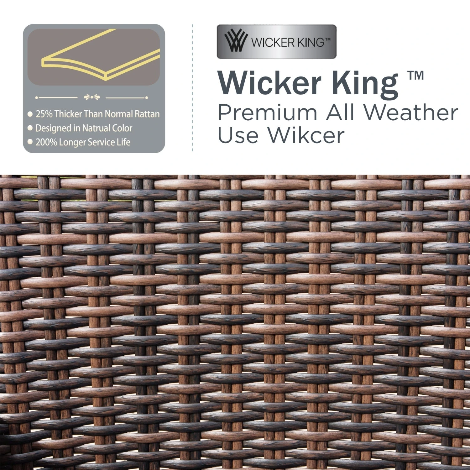 Phi Villa Patio Rattan Furniture Wicker 7-Seater Outdoor Swivel Sofa Sets 12 Phi Villa Patio Rattan Furniture Wicker 7-Seater Outdoor Swivel Sofa Sets - Image 10