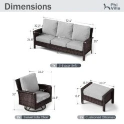 Phi Villa Patio Rattan Furniture Wicker 7-Seater Outdoor Swivel Sofa Sets 33 Phi Villa Patio Rattan Furniture Wicker 7-Seater Outdoor Swivel Sofa Sets -Phi Villa phi villa patio rattan furniture wicker 7 seater outdoor swivel sofa sets03