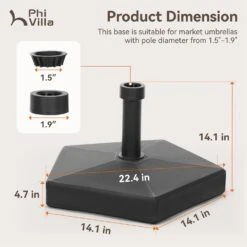 Phi Villa Heavy Duty Base Weights Stand For Outdoor Patio Umbrella -Phi Villa phi villa patio umbrella base weights stand05 828ebf7a 61b4 4f82 b6b4 c7f7331356a2
