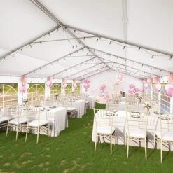 Phi Villa Heavy Duty Party Tent Wedding Event Shelter With Removable Sidewalls -Phi Villa phi villa white heavy duty party tent wedding event shelter with removable sidewalls04 e325518a c082 4af2 824e 12243d1a9767
