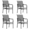 Patio Textilene Dining Chairs Set For Lawn, Front Porch PHI VILLA -Phi Villa s l1600