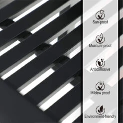 PHI VILLA Outdoor 1 Piece Acacia Wood Rocking Chair Garden Rocker Chair 16 PHI VILLA Outdoor 1 Piece Acacia Wood Rocking Chair Garden Rocker Chair -Phi Villa woodrockingchair 3